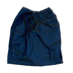Y2K MAURIZIO PECORARO BUBBLE HEM KEYHOLE SKIRT IN FLIP FLOP BLUE BLACK